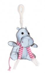 Reflexný prívesok 3D - hroch - spĺňa európsku normu kvality EN 13356 | EN 17353